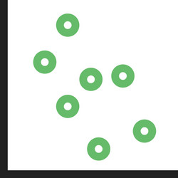 scatter plot i vector image