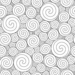 seamless pattern with round swirls vector