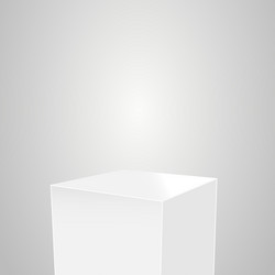 Abstract simple realistic pedestal template vector