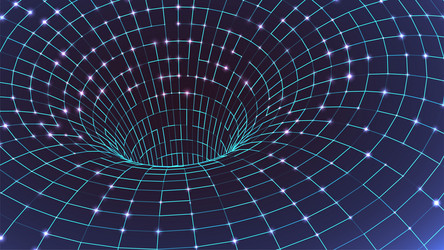 abstract wireframe structure retro futuristic 80s vector image