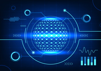 data processor technology background it works vector image