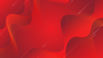 modern abstract red wave background design vector image