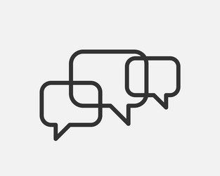 talk bubble speech icon blank empty bubbles vector image