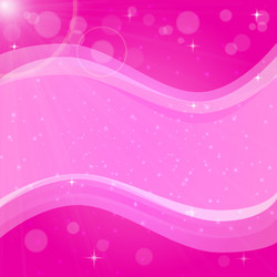 Abstract pink background with bokeh and flare vector