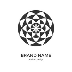 circular fractal design element vector image