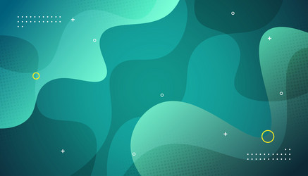 abstract fluid background in teal gradient vector image