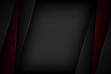 Black abstract background with overlapping vector