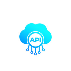 Cloud API Integration Icon vector image