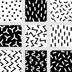 geometric abstract seamless pattern simple motif vector image