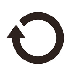 repeat sign reload icon refresh loading reset vector image