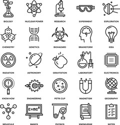 Research and science Royalty Free Vector Image