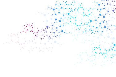 structure molecule and communication dna atom vector image