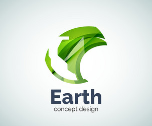 earth logo template Vector Image