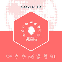 technical support operator flat icon graphic vector image