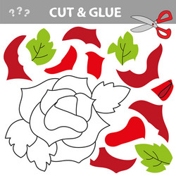 Use scissors and glue restore picture vector