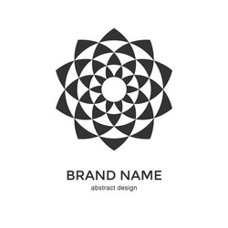 circular fractal design element vector image