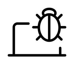 coding error in a piece of software vector image