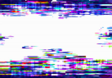 Glitch pixels abstract distorted background vector