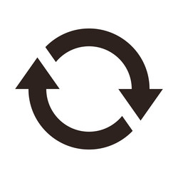 repeat sign reload icon refresh loading reset vector image