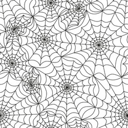 Spiders Web Seamless Pattern vector image