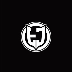 tc logo monogram with shield and circluar shape vector image