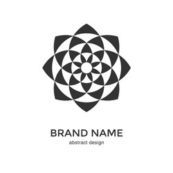 circular fractal design element vector image