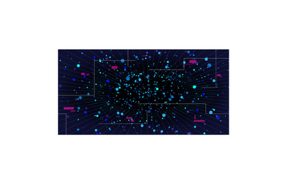 big data visualization abstract stream vector image