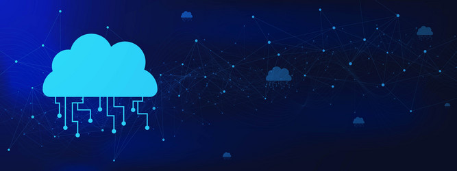 cloud computing storage and digital service vector image