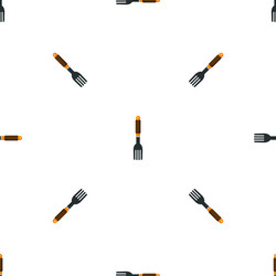 farm handle fork pattern seamless vector image