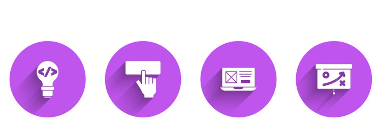 set front end development keyboard ui or ux vector image