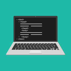 programming web development concept code vector