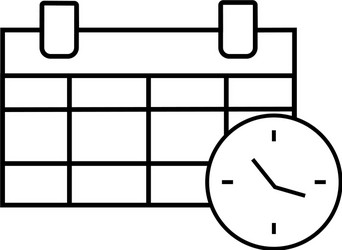 abstract clock object vector image