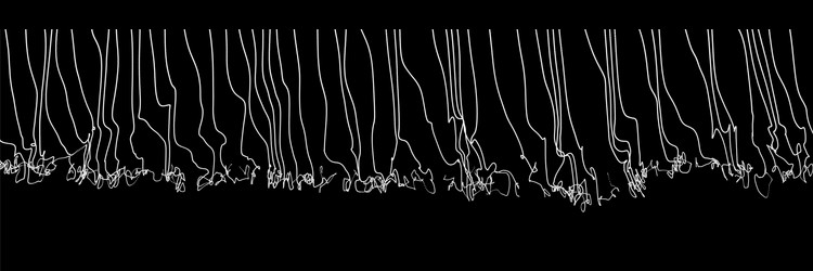 array with dynamic particles 3d technology style vector image