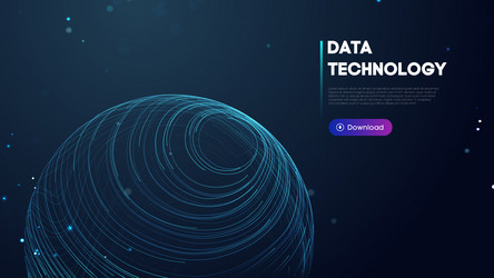 big data technology abstract vector image