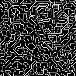 seamless pattern computer circuit board vector image