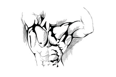 Man Beach Naked Vector Images (over 120)