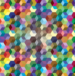 abstract background from color cubes vector image