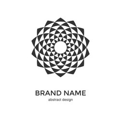 circular fractal design element vector image