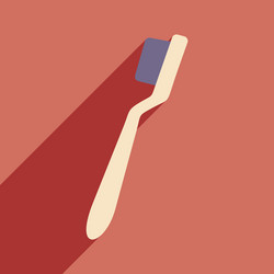 flat with shadow icon and mobile application brush vector image