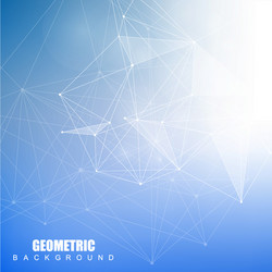geometric abstract background with connected line vector image