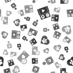 set portable video game console joystick vector image