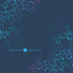 structure molecule and communication dna atom vector image