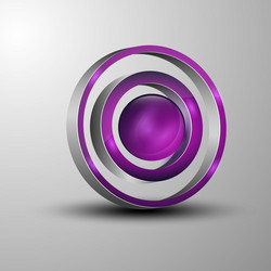 3d logoconcept mechanism design vector image