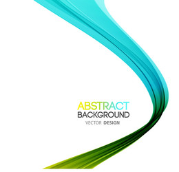 abstract curved lines background template vector image