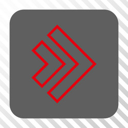 direction right rounded square button vector image