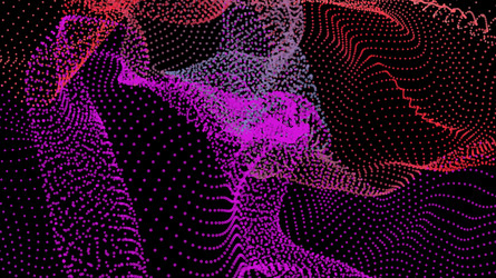 Energy net flows dot particle lines penetrating Vector Image