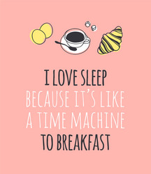 hand drawn objects about sleep routines and text vector image