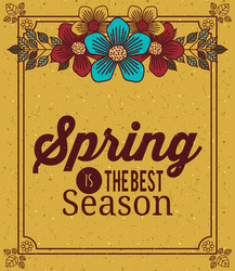 hello spring design vector image