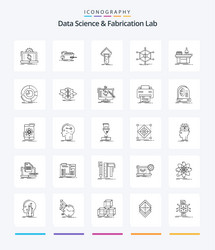 Creative data science and fabrication lab 25 vector