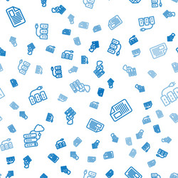 set line network cloud connection file document vector image